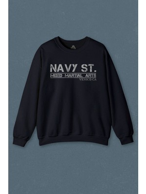 So Cool Lacivert Sweatshirt Navy St. Kingdom 2014 Mma Baskılı Unisex Sweat