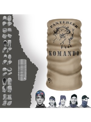Panterler Komando Operasyon Maske Boyunluk Baf Bandana