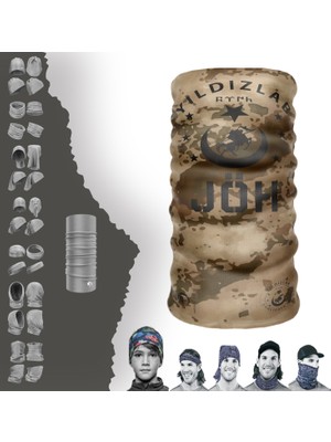 E-Taktik Yıldızlar Jöh Operasyon Maske Boyunluk Baf Bandana