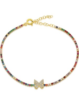 Nevam Kuyumculuk Renkli Su Yolu ve Kelebek Bileklik