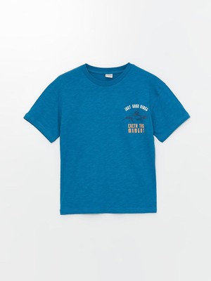 LC Waikiki Oversize Bisiklet Yaka Erkek Çocuk Tişört