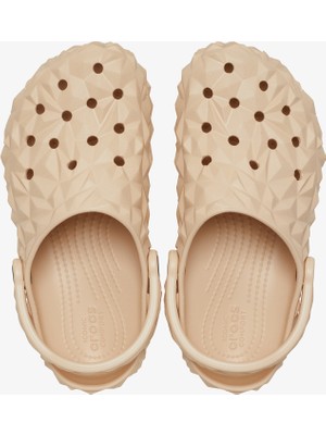 Crocs Classic Geometric Clog  Krem Terlik.2ds