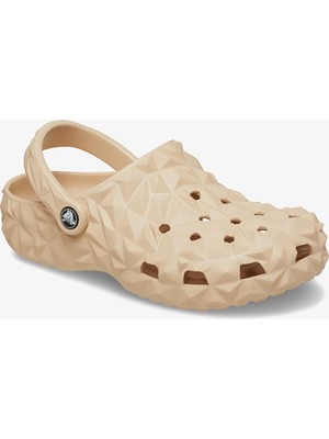 Crocs Classic Geometric Clog  Krem Terlik.2ds