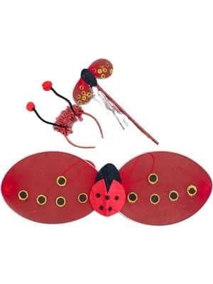 Alp Kids Uğur Böceği Temalı Kanat Taç Asa Set