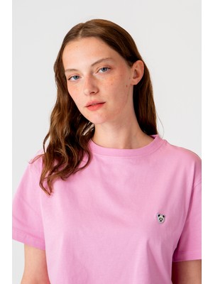 WWF Market Panda Crop T-Shirt Pembe