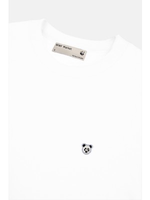 WWF Market Panda Regular T-Shirt Beyaz