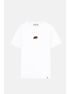 WWF Market Bozayı Premium T-Shirt - Beyaz