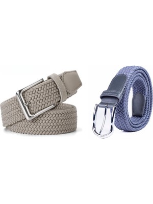 Deribond 2 Adet Dokuma Örgülü Elastik Kemer