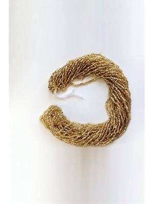 Dizi Kum Boncuk 2 mm Altın Rengi