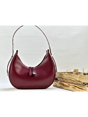 Linas Collection Baget Model Oval Kadın Omuz Çantası
