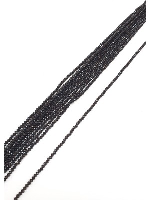 Siyah Kristal Boncuk 4 Mm