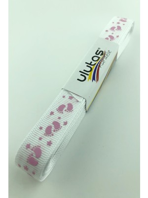 Bebek Ayağı Figür Baskılı Grogren Kurdele