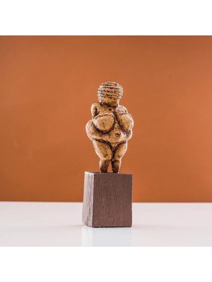 Arkeo Art Design Willendorf Venüsü Heykeli - Tarih Öncesi Dönem Kadın Figürü, Ev Dekorasyonu 15 cm