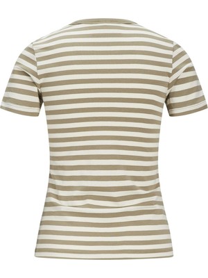 Jack & Jones 12249830 Jxgigi Str Ss Stripe Tee Jrs Sn Kadın Tişört