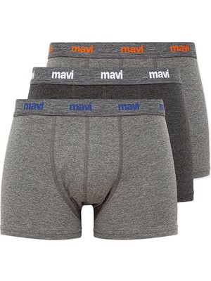 Mavi 3lü Gri Basic Boxer SETI0911407-23854