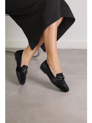 Stil Durağı MR2056 MODEL 2 CM TOPUKLU AKSESUAR DETAYLI BABET LOAFER SYH.KDF