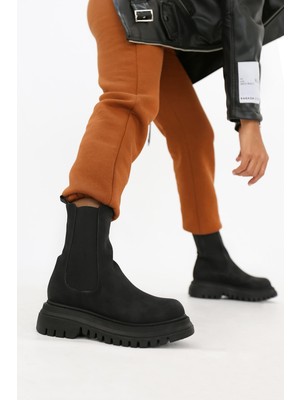 Stil Durağı BABİTA MODEL 3 CM TABANLI YENİ SEZON BOT POSTAL KÖMÜR