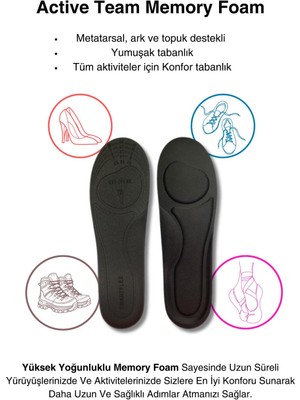 Letoon Letoon Kadın Active Team Memory Foam Metatarsal Tabanlık