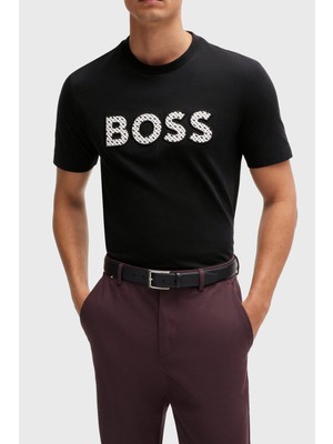 Boss Pamuklu Regular Fit Bisiklet Yaka T Shirt Erkek T Shirt 50521520 002