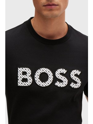 Boss Pamuklu Regular Fit Bisiklet Yaka T Shirt Erkek T Shirt 50521520 002