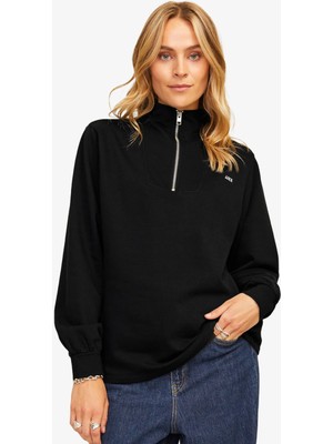 Jjxx Jxabbie Kadın Siyah Sweatshirt 12259894-BLACK