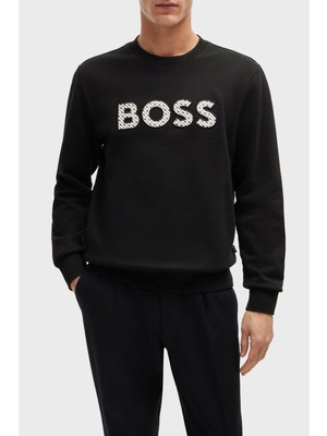 Boss Pamuklu Bisiklet Yaka Regular Fit Sweat Erkek Sweat 50521117 002