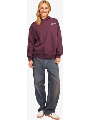 Jjxx Jxnelly Kadın Bordo Sweatshirt 12260618-SASSAFRAS