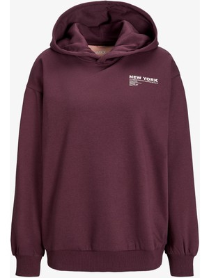 Jjxx Jxnelly Kadın Bordo Sweatshirt 12260618-SASSAFRAS