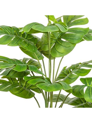 Neotan Yapay Deve Tabanı Bitkisi (Monstera Ağacı) 18 Yapraklı Yeşil 70 Cm.