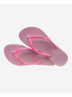 Havaianas Slim Glitter Iridescent Pink Lemonade  Kadın Pembe Terlik