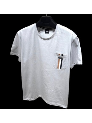 Boss Üç Şerit Cepli T-Shirt