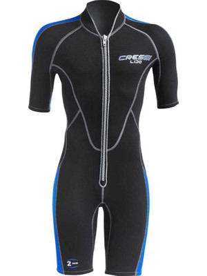 Cressi Lido Man Shorty Dalış Elbisesi Black - Blue 2mm - S
