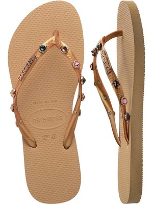 Havaianas Slim Luxury Golden  Kadın Gold Terlik