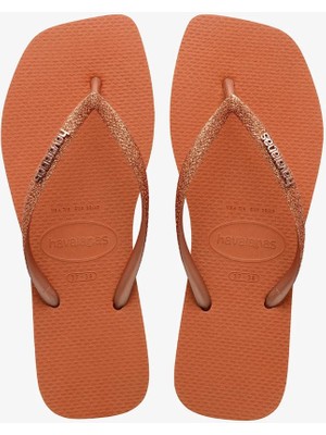 Havaianas Square Glitter Cerrado Orange  Kadın Turuncu Terlik