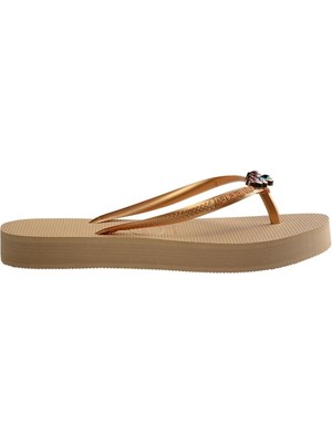 Havaianas Slim Flatform Luxury Golden  Kadın Gold Terlik