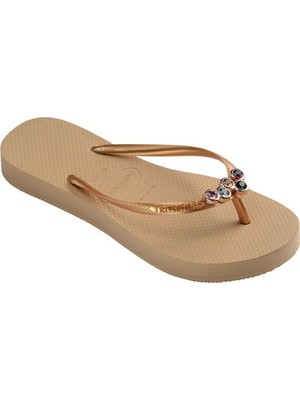 Havaianas Slim Flatform Luxury Golden  Kadın Gold Terlik