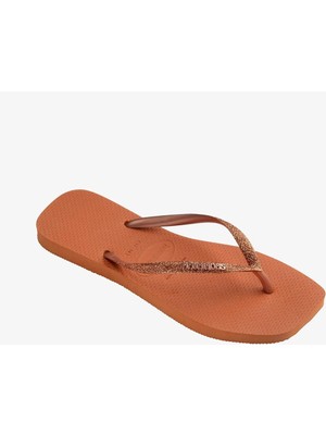 Havaianas Square Glitter Cerrado Orange  Kadın Turuncu Terlik