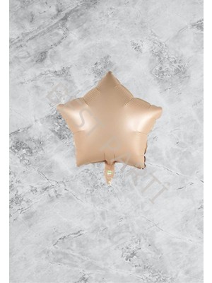 Best Parti Kum Beji Renk Yıldız Folyo Balon 45 cm 1 Adet