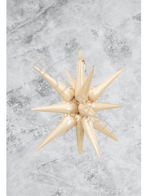 Best Parti Krem Renk Kutup Yıldızı Folyo Balon 60 cm