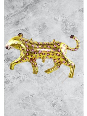 Rönesans Parti Leopar Folyo Balon Gold Renk 118X79 cm