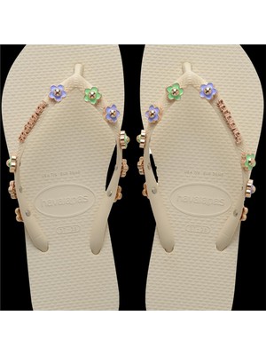 Havaianas Slim Stylish Beige Kadın Gold Terlik