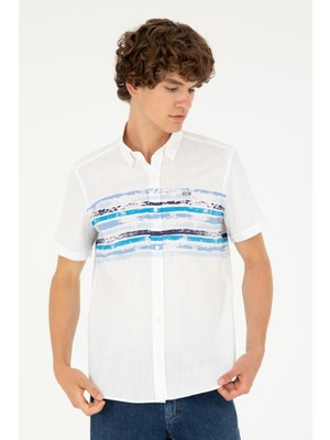 U.S. Polo Assn. Erkek Koyu Mavi Gömlek Kısa Kollu 50282801-VR032