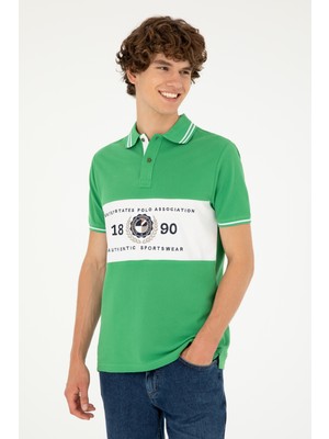 U.S. Polo Assn. Erkek Yeşil Tişört 50281562-VR054