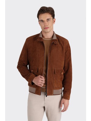 Elle Taba Deri Erkek Ceket