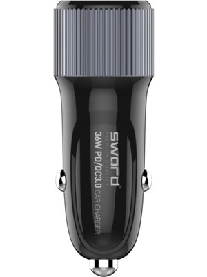Sword Araç Şarjı SW-1U1CQ3 Type-C Çıkışlı Qc 36W