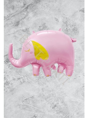 Bal10 Dünyası Pembe Renk Fil Folyo Balon 59X84 cm