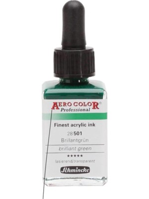 Schmincke Aero Color Brillant Green 501 Mürekkep 28 ml 10146