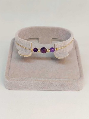 Yaşam Tohumu Ametist Taşı Tasarım Bileklik (52122)