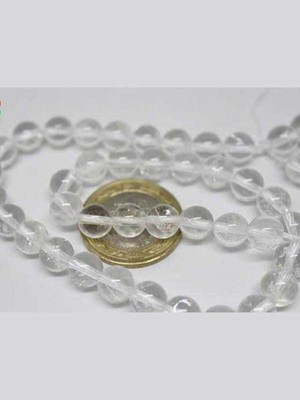 Yaşam Tohumu Çeyrek Dizi (9cm Uzunluğundadır!) Kristal Kuvars Taşı Çeyrek Dizi 8mm