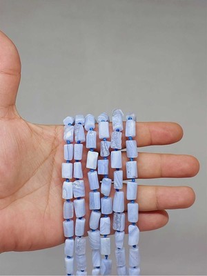 Yaşam Tohumu Kalsedon Taşı 7X12MM Dizi (49964)